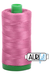Aurifil Mako 40wt 2-ply Cotton 1000 m 1094 yd. spool - 2452 Dusty Rose